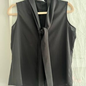 Elegant Black CK Sleeveless Top